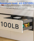 Bottom Mount Soft Close Drawer Slides Full Extension Concealed Rails 100 Lb Load Pair 18 Inch Without Bracket in kitchen