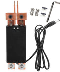 Top Tier Automatic Spot Welding Pen Handheld Battery Pack Tool With Japanese Concentric Ball Point Needles And Double Springs Brass Tip, showing construction and connections.