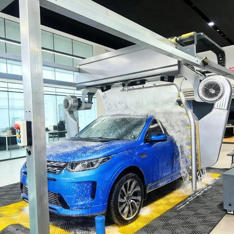 Next Level 360 Degree Contactless Car Wash System With High Pressure Brushless Jet And Fast Water Pump in use at car wash station