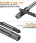 Close-up of Metric Tap And Die Set M3 To M12 With Taps Dies Wrench And Storage Case For Quick Rethreading And Thread Repair