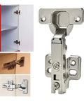 Stainless Steel Cabinet Hinges 10 Pack Hydraulically Damped Soft Close Concealed Hinges No Slam For Bookcases And Closets Ultra Quiet Full Coverage Easy Install Door Hardware