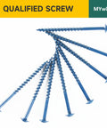 DIY Friendly Pocket Hole Screws Kit 190 Pieces Size Eight Wood Screws Assortment With 1 Inch 1.25 Inch 2 Inch 2.5 Inch Self Tapping