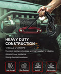 Beefy Heavy Duty Synthetic Winch Rope Three Eighths Inch By Ninety Two Feet 25500 Lbs Break Strength Braided UHMWPE Gray For Off Road Jeeps ATVs UTVs And Trucks Under Eight Thousand Five Hundred Lbs. on winch drum