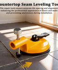 Adjustable Height Setter For Precise Tile Leveling And Seam Alignment Pro Countertop Leveling Tool in use on floor tiles