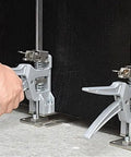 Rugged Carbon Steel Furniture Lifting Jack Adjustable Multi Purpose Cabinet Installer Hoist Heavy Duty Handheld Support Tool For Weekend Warriors And Pro Woodworking Jobs with hand adjusting jacks under cabinets.