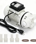 Heavy Duty Def Transfer Pump 110V Electric Fluid Pump 400W with attachments for diesel and oil handling.