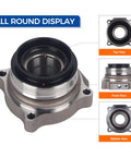 All round display of rear wheel bearing hub assembly pair for Toyota Tacoma 2005 through 2020 direct fit replacement