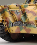 Close-up of rear details on 1:35 Scale Panzer Panther Ausf. D Military Vehicle Model Kit With Commander Torso And Crew Figures