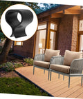 24 Pack Patio Wicker Furniture Clips Easy Fit No Fuss Small Rattan Sofa Clamps beside outdoor sectional couches on deck