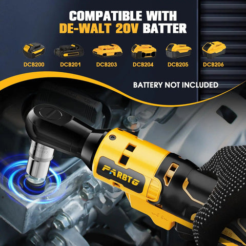 Half Inch Cordless Ratchet Wrench With a Beast Brushless Motor in use, compatible with 20V max batteries, automotive repair scene