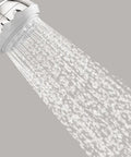 Clubmaster Handheld Shower Head With Easy Install Mount, 4 Inch Diameter spraying water in chrome finish