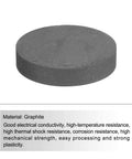 Round Graphite Block Disk 50x10mm Pro Grade High Purity Graphite Electrode Plate for Melting and Casting Electrolysis