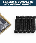 Pro Shop Grade Heavy Duty Black Pan Head Self Tapping Screws Size Ten By Three Quarter Inch Security Torx Drive 304 Stainless Steel