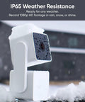 Pan Tilt 360 Degree 1080P WiFi Security Camera With Color Night Vision Outdoor Indoor IP65 Rated, 2 Way Audio