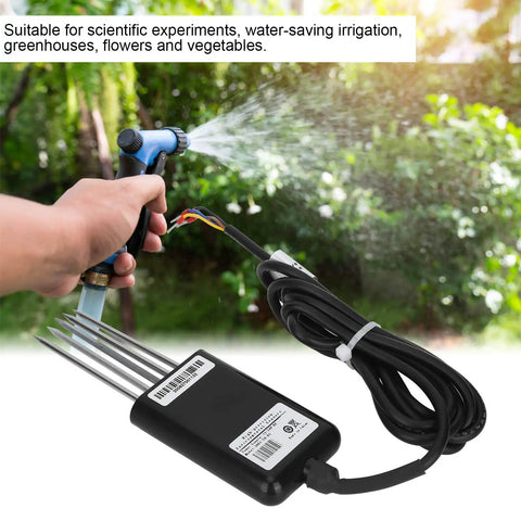 7 In 1 Soil Tester With 5 Pin PH NPK Temperature Humidity EC Sensor for Lawn Garden and Agriculture