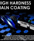 Workhorse Four Flute Step Drill Bit Set for Metal and Wood With TiAlN Wear-Resistant Cobalt Coating close-up view