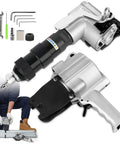 DFEDHF Pneumatic Steel Strapping Machine For 1.25 Inch Metal Belt, close-up of tool and accessories for heavy duty use.