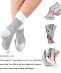 3 Pack Neuropathy Socks With Ankle Support, All Day Compression For Plantar Fasciitis, Tendonitis And Nerve Pain, No Slip Comfort