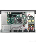 Heavy Hitter Firewall Mini Pc With Six 2 5Gb E Ports And Dual 10G Sfp Connectors rock solid internal components view showing cooling fan and circuitry.