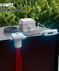 Laser Distance Meter For Water Level And Snow Depth, Class 1 Safety, 915 MHz, Easy Cable-Connected Unit With Main Display For Precise Environmental Monitoring And DIY Projects, IP65 waterproof sensor on tank
