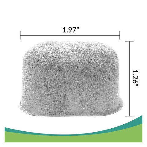 Premium Charcoal Replacement Coffee Filter Compatible With Standard Pour Over Dripper size 1.97 x 1.26 inches fine micropore design