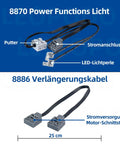 13 In 1 Power Functions Motors Set For Tech Bricks With M L XL Servo Motors AA Battery Box And 2 4G Remote Receiver connector cables