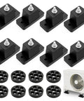 8 Pack Rubber Vibration Isolator Mounting Brackets For Outdoor Mini Split AC Condensers, pads, and ground stands