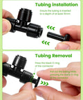 Instructions for using 60 Pack Quick Connect 1/4 Inch End Cap Fittings For Drip Irrigation Systems Sealing And Leak Proof End Caps