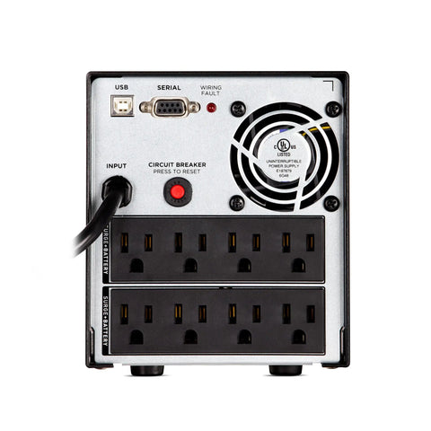OR1000PFCLCD PFC Sinewave UPS System 1000VA 700W with Eight NEMA 5 15R Outlets AVR Mini Tower Power Backup for Computers Workstations and Networking Gear