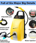 Heavy Duty Commercial Steam Cleaner High Temp Industrial Pressure Washer showcasing adjustable size and ergonomic handle design.