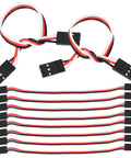 10 Pack 15cm RC Extension Cables 3 Pin Female To Female Wire For RC Airplane Car Helicopter Boat Receiver And Controller