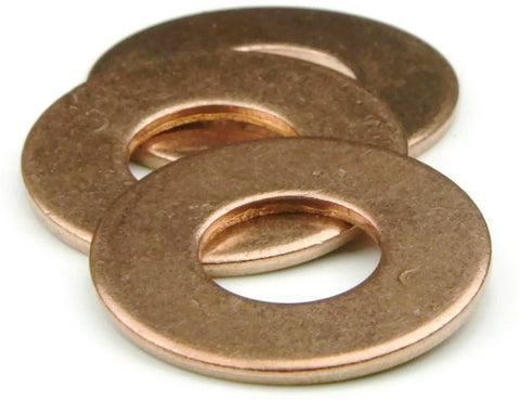 Silicon Bronze Flat Washers Size 8 Inner Diameter 0.172 In Outer Diameter 0.375 In Thickness 0.032 In Pack Of 100 Heavy Duty Load Spreader