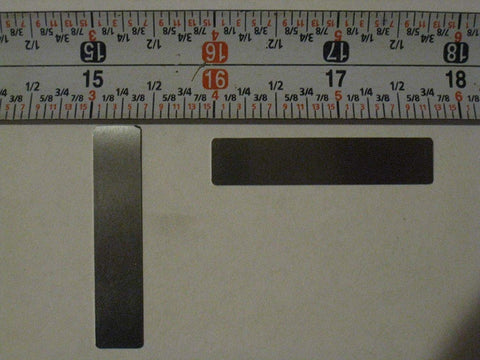 Stainless Reed Valve Set For Air Compressors Three Eighths By One And Three Quarters Inch Two Pack Plug And Play For Easy Swap shown with ruler