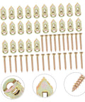 Heavy Duty Metal Self Drilling Expansion Screws Drywall Wall Anchors 50 Piece Rock Solid Mounting Kit on display including wall anchors and screws.