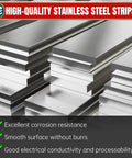 Tough As Nails 304 Stainless Steel Flat Bar One Eighth Inch Thick By One Inch Wide By Twelve Inches Long For Fabrication Crafts Repairs And DIY Projects With 2B Finish By YTKavq