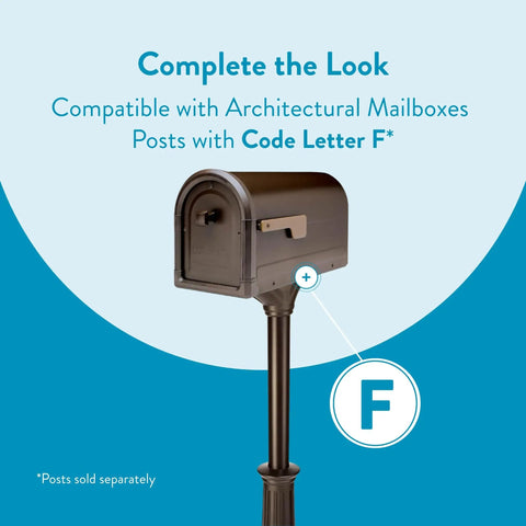 Rugged Post Mounted Mailbox In Rubbed Bronze Built To Last Heavy Duty Steel Construction Weatherproof Curbside Box Display