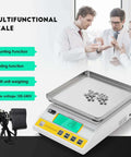 Digital Precision Lab Scale Ten Kilogram 0.1 Gram With 13 Unit Conversions For Quick Weighing And Counting On A Tabletop Electronic
