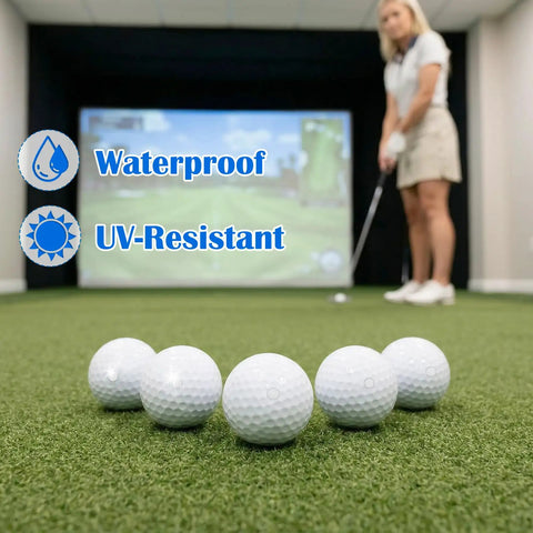 Pack Of 100 0.25 Inch Reflective Golf Dots Stickers Weatherproof set near golf balls and indoor launch monitor