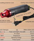 Dope Wire Heat Shrink Tubing Kit With Mini Heat Gun And Storage Box 328 Pcs 2 To 1 Shrink Wrap Tubing 300W Heat Gun details