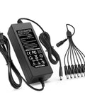 12V 5A CCTV Camera Power Supply With 8 Way Splitter Cable For Lorex Samsung Q See Night Owl Swann Annke And More Home Security DVR Systems