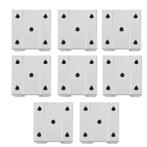 Beefy 8 Pack Aluminum Slide Block Set For 20mm SBR20 Linear Guide Rail Bearings CNC Machines High Precision Aluminum Alloy