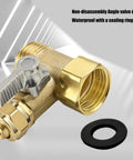 Top Tier 3 Way Ball Valve With Seamless Connection For 3 4 Inch Home Water Lines Lightning Fast Twist And No Fuss Maintenance with sealing ring.