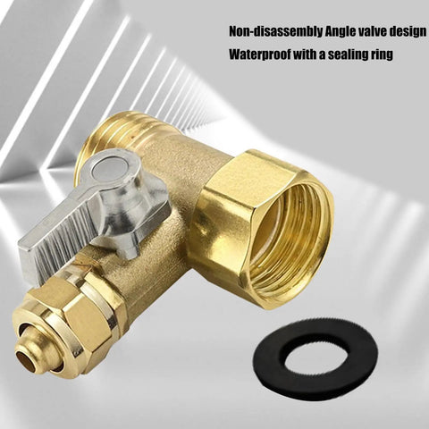 Top Tier 3 Way Ball Valve With Seamless Connection For 3 4 Inch Home Water Lines Lightning Fast Twist And No Fuss Maintenance with sealing ring.