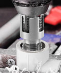 4 In 1 Universal Pipe Wrench Set For PVC Plastic Threads in use, high-quality alloy steel threading tool on PVC pipe.