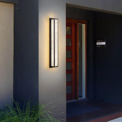 Slick 18W Outdoor Wall Light Modern Exterior Fixture IP65 Waterproof Sconce For Front Door Porch Patio Garage