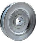 4 Inch Single Groove V Belt Pulley With 1 Inch Bore For A B 5L 4L AX BX Belts, Carbon Steel 1020, Zinc Plated, Keyseat 1/4 X 1/8, Close-Up