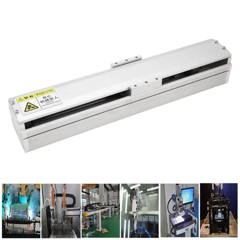 Cnc Linear Motion Guide Rail Slide Stage With Precision C7 Ball Screw Actuator 300Mm Runway, aluminum, designed for smooth tool positioning.