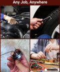 Pro Grade 4 Piece Lock Pick And Hook Tool Set With Comfort Grip For Auto And Electronics Repair in use for various tasks