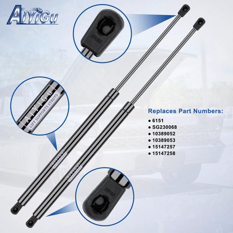 Beefed Up Rear Hatch Shocks And Lift Gate Gas Springs For 2005 To 2006 Chevrolet Tahoe Suburban 1500 2500 And GMC Yukon Denali XL Pack