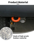 Ford Bronco Rear Bumper Tow Hook Covers 2 Pack Orange Rubber Sleeve Protectors Tow Hitch Receiver Covers Trim for 2021 2024